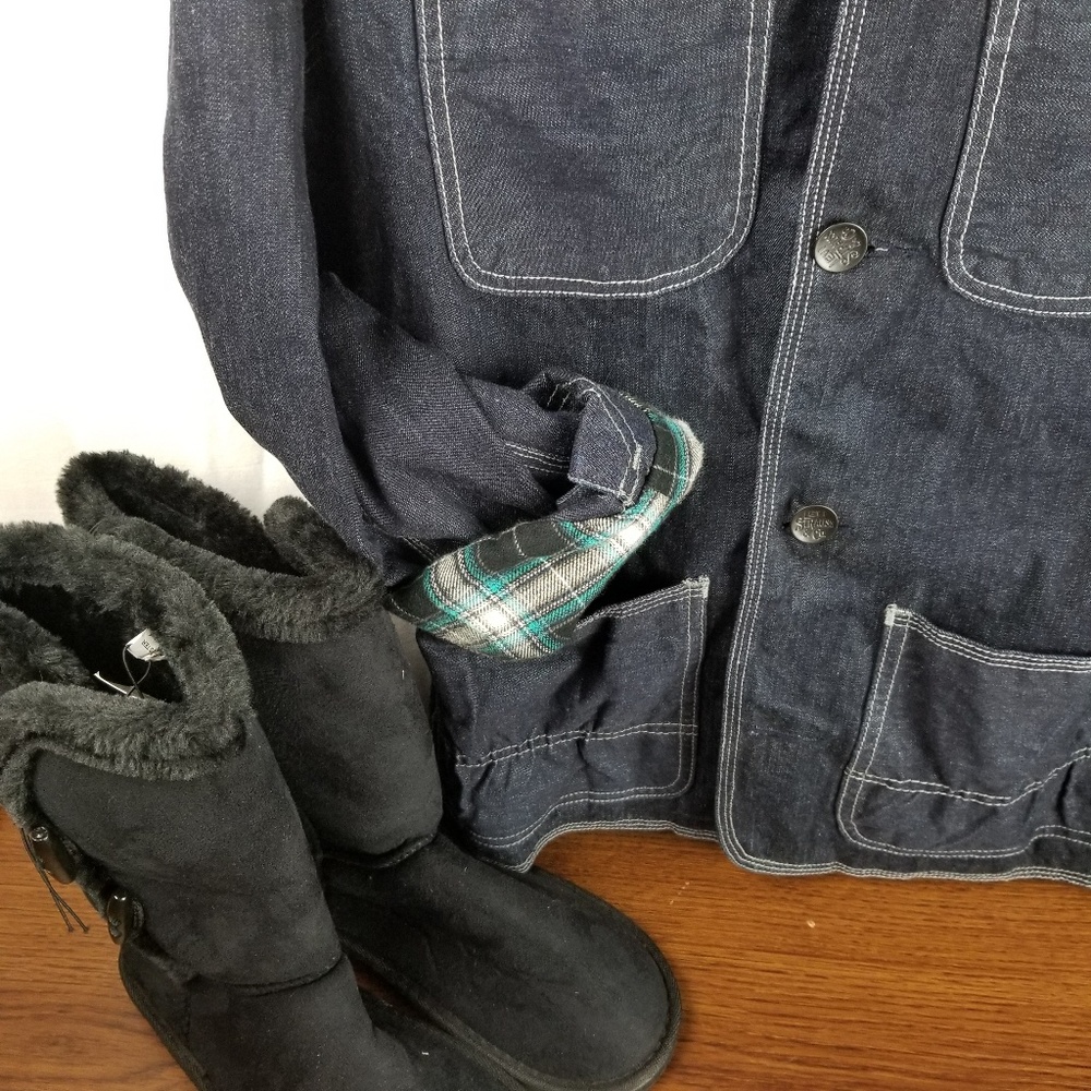 Levi's Long Jean Jacket Small 107 - Picture 3 of 8